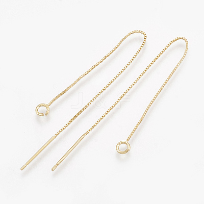 Brass Stud Earring Findings KK-S348-101-1