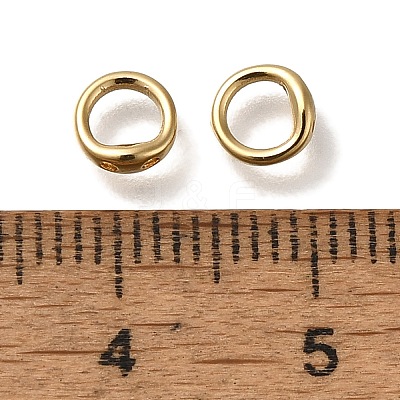 Brass Ring Charm Connectors KK-H502-05G-1