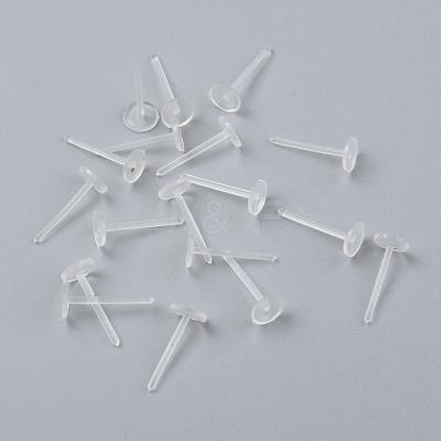 Eco-Friendly Plastic Stud Earring Findings KY-F009-08-B-1