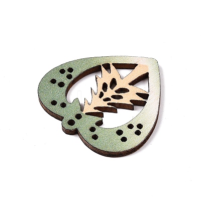 Printed Poplar Wood Pendants FIND-N005-74U-01-1