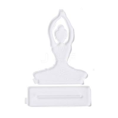 YOGA DIY Silicone Statue Molds DIY-G046-10-1