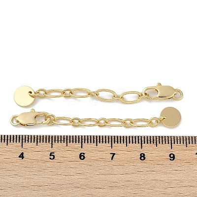 Brass Ends with Chains KK-P283-34G-1