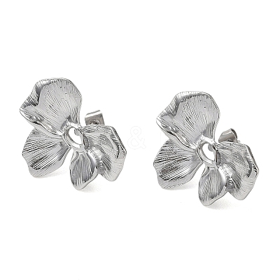 Valentine's Day 304 Stainless Steel Stud Earrings for Women EJEW-K332-02P-1
