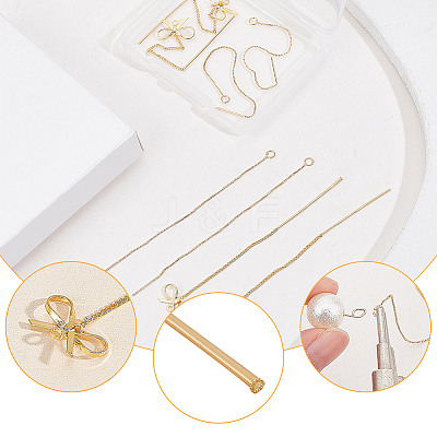 8Pcs 2 Style Brass Stud Earring Findings KK-BC0009-30-1
