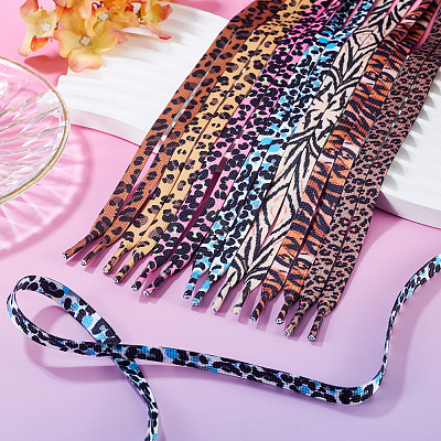 7 Pairs 7 Colors Polyester Cord Shoelace FIND-TA0009-65-1