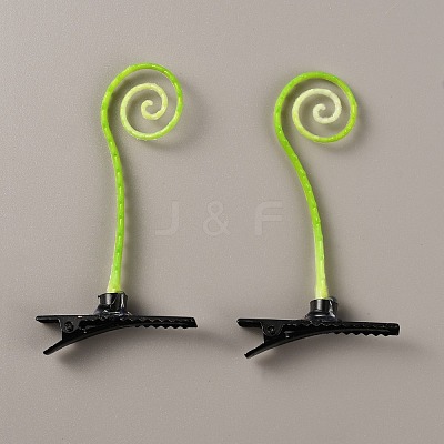 Bean Sprout Plastic Alligator Hair Clips PHAR-WH0017-05R-1