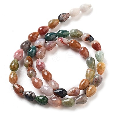 Natural Indian Agate Beads Strands G-B106-A21-01-1