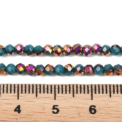 Electroplate Glass Beads Stradns EGLA-H114-02B-14-1