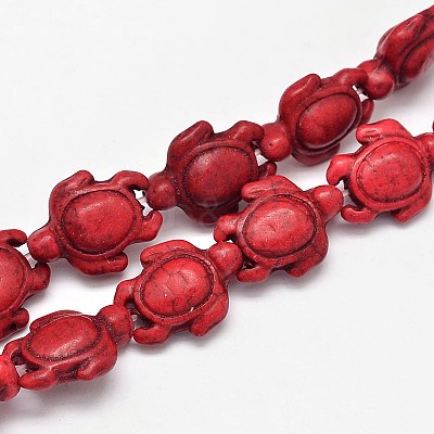 Dyed Synthetic Turquoise Beads Strands G-M152-02-B-1