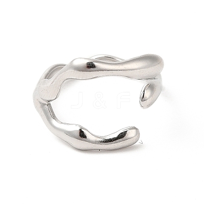 Non-Tarnish 304 Stainless Steel Cuff Finger Ring X-RJEW-E063-32P-1
