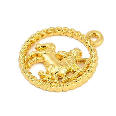 Twelve Constellations Alloy Pendants PALLOY-Q006-01D-G-1