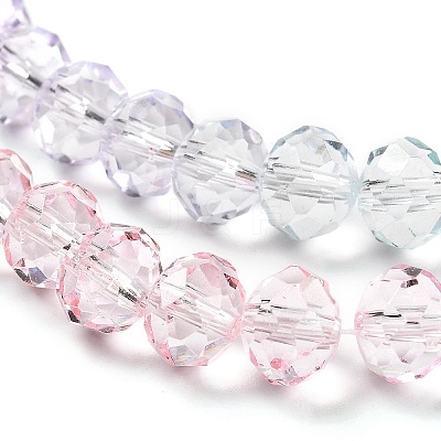 Transparent Painted Glass Beads Strands X1-DGLA-A034-T8mm-A23-1