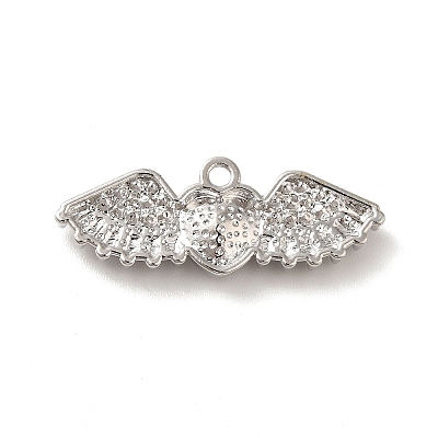 Rack Plating Alloy Rhinestone Charms PALLOY-O106-03P-02-1