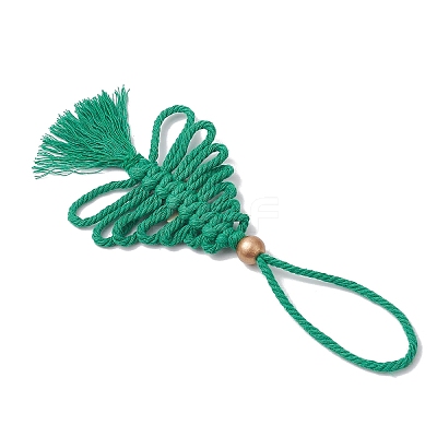 Cotton Christmas Trees Pendant Decoration HJEW-JM03830-02-1