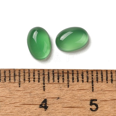 Natural Dyed & Heated Green Onyx Agate Cabochons G-F605E-14B-1