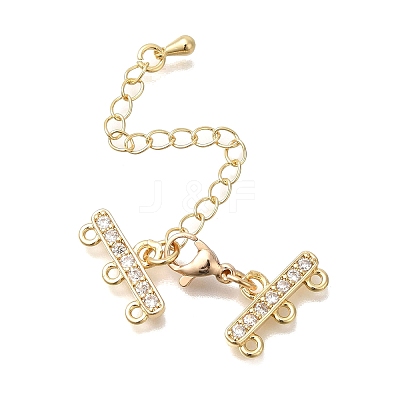Rack Plating Brass Lobster Claw Clasps KK-F883-18G-1