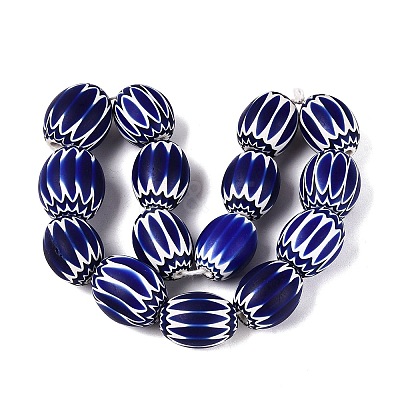 Handmade Millefiori Glass Barrel Beads LS-LA-N002-18C-1