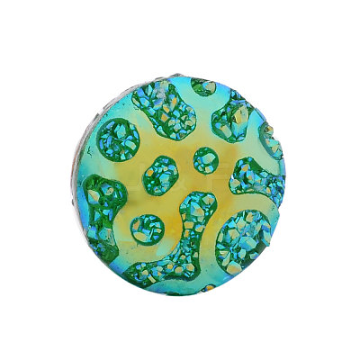 Druzy Resin Cabochons CRES-Q191-HA025-9-1