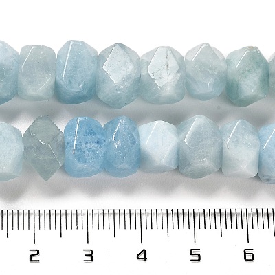 Natural Aquamarine Beads Strands G-N327-05-09-1