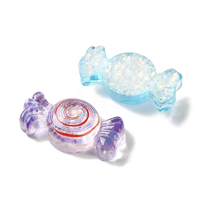 Transparent Resin Imitation Food Cabochons RESI-F078-01-1