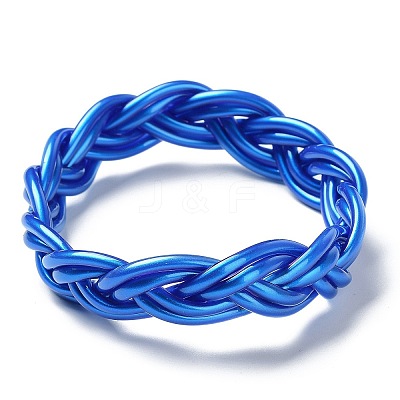 Plastic Cord Braided Stretch Bracelets BJEW-R313-01C-1