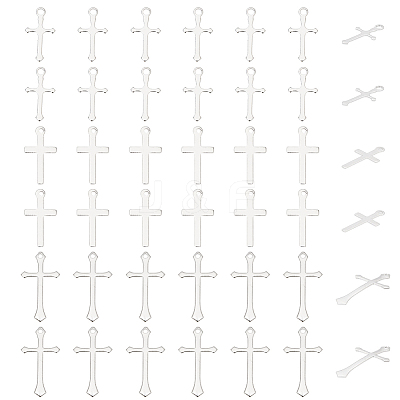 60Pcs 3 Styles Brass Pendants KK-HY0003-88S-1