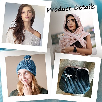 3Pcs Polyester Brooches for Backpack Clothes JEWB-CP0001-46-1