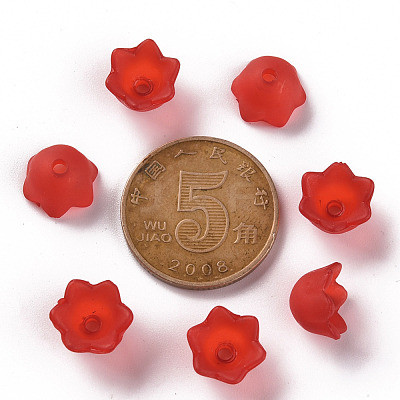 Transparent Acrylic Beads Caps PL543-6-1