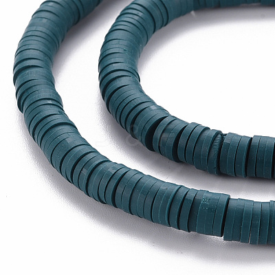 Handmade Polymer Clay Bead Strands CLAY-T002-6mm-53-1