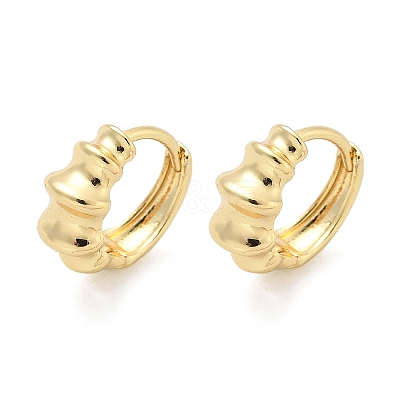 Brass Hoop Earrings EJEW-Z102-24G-1