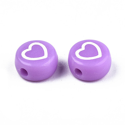 Opaque Mixed Color Acrylic Beads X-MACR-T038-11-1