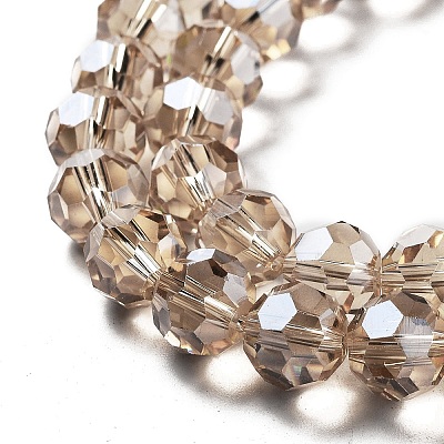 Electroplate Transparent Glass Beads Strands LS-EGLA-A035-T10mm-A22-1