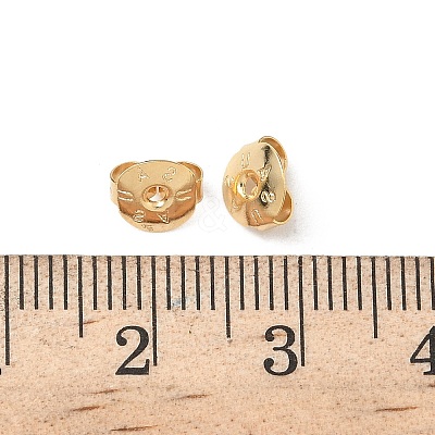 Brass Earring Nuts KK-H083-09G-1