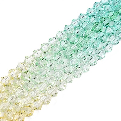 Gradient Color Baking Paint Glass Bead Strands X1-DGLA-A039-T2mm-A013-1
