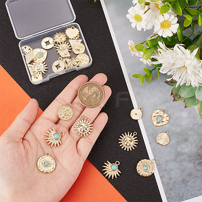 28pcs 14 style Zinc Alloy Pendants PALLOY-AR0001-32-1