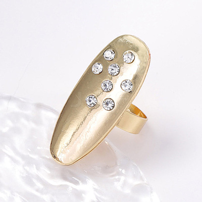Alloy & Crystal Rhinestone Finger Rings WG04AAB-01-1