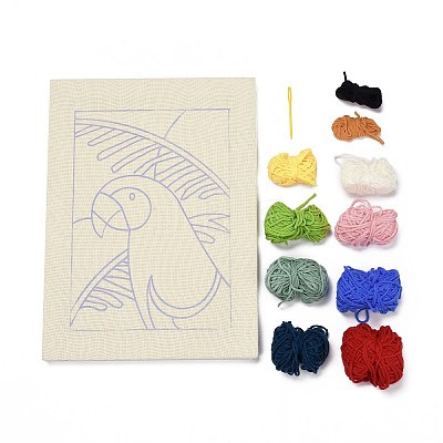 Parrot Punch Embroidery Supplies Kit LS-DIY-H155-07-1