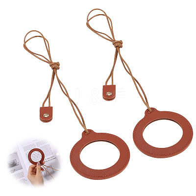 2Pcs Neck Wear Magnifying Glass AJEW-CA0005-27B-1