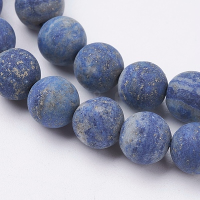 Natural Lapis Lazuli Beads Strands G-J376-52-8mm-1