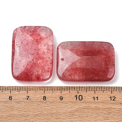 Natural Strawberry Quartz Pendants GG-CBA04F4-04C-1