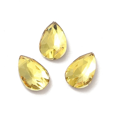 Glass Rhinestone Cabochons RGLA-P037-11B-D226-1