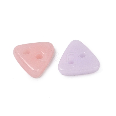 2-Hole Glass Buttons PORC-R010-13-1