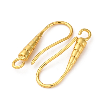 Brass Earring Hooks KK-D378-03G-1