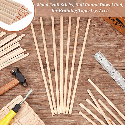 Wood Craft Sticks LS-DIY-WH0430-360C-1