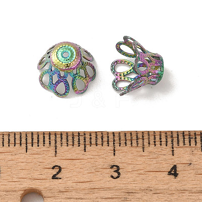 304 Stainless Steel Bead Caps STAS-P363-03B-MC-1
