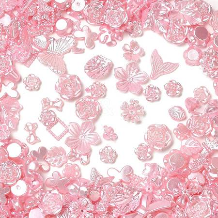 Acrylic Pearly Lustre Beads OACR-U006-02E-1