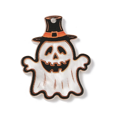 Opaque Acrylic Pendants OACR-D311-001G-1