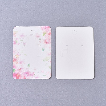 Cardboard Earring Display Cards CDIS-WH0013-05B-1