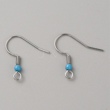 304 Stainless Steel Earring Hooks LS-STAS-WH0027-64P-08-1