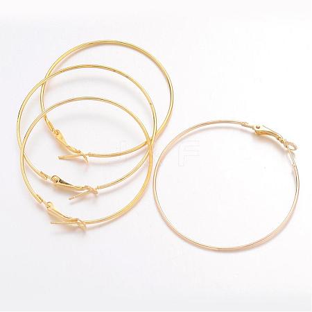 Iron Jewelry Hoop Earrings IFIN-C045-49x1-G-1